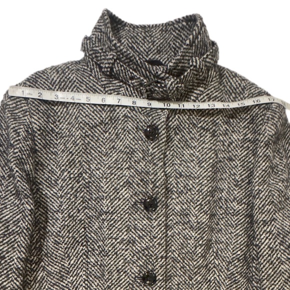 BASLER | Wool Mohair Alpaca Button Down Herringbone Jacket Coat - Picture 5 of 14
